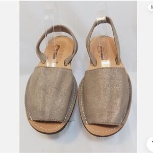Jeffrey Campbell Ibiza Taupe Suede Peep Toe Flats | Women’s 10